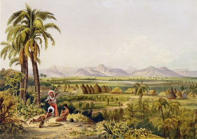 Pirara und der Amucu-See, der Standort von Eldorado, gedruckt von Georges Barnard, aus 